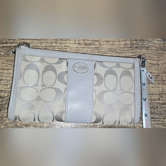 Coach Handbags - Coach Canvas Wallet Gray